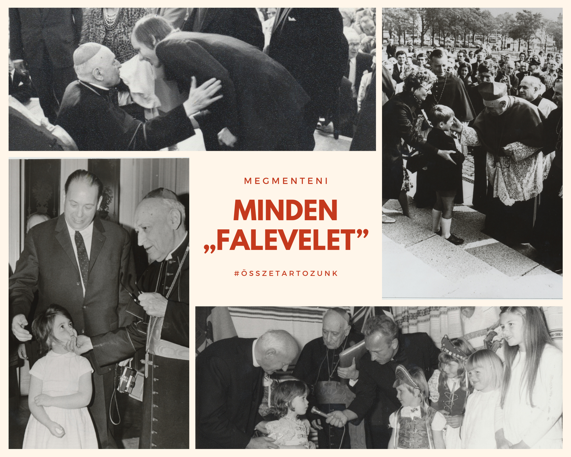 Mindszenty bíboros a gyerekekkel